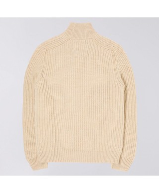 EDWIN RONI HIGH COLLAR SWEATER BEIGE