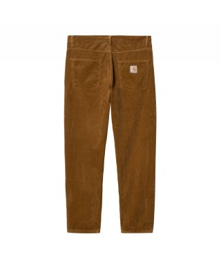 Carhartt WIP NEWEL PANT CORDUROY DEEP H BROWN RINSED