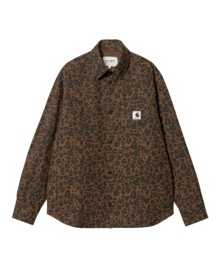 Carhartt WIP W' L/S LEO SHIRT CAMO LEO, TAMARIND/ TAMARIND