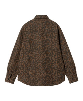 Carhartt WIP W' L/S LEO SHIRT CAMO LEO, TAMARIND/ TAMARIND