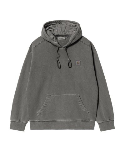 Carhartt WIP HOODED VISTA SWEAT GRAPHITE GARMENT DYED