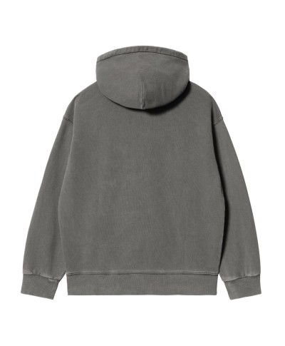 Carhartt WIP HOODED VISTA SWEAT GRAPHITE GARMENT DYED