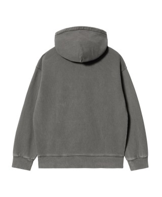 Carhartt WIP HOODED VISTA SWEAT GRAPHITE GARMENT DYED