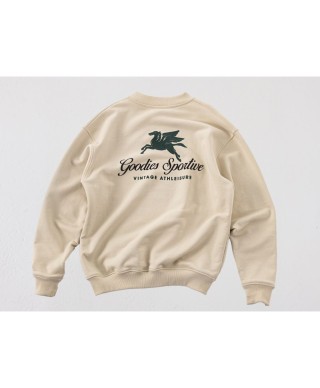 GOODIES SPORTIVE PREMIUM HUMMUS CREWNECK BEIGE