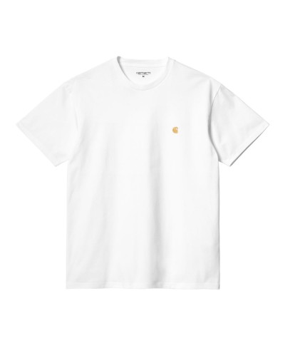 Carhartt WIP S/S CHASE T-SHIRT WHITE/GOLD