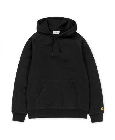 Carhartt WIP HOODED CHASE SWEAT BLACK / GOLD