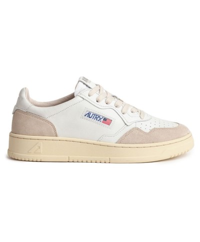 AUTRY LOW WOM LEAT/SUEDE WHITE WHITE