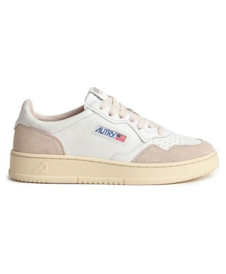 AUTRY LOW WOM LEAT/SUEDE WHITE WHITE