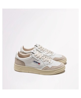 AUTRY LOW WOM LEAT/SUEDE WHITE WHITE