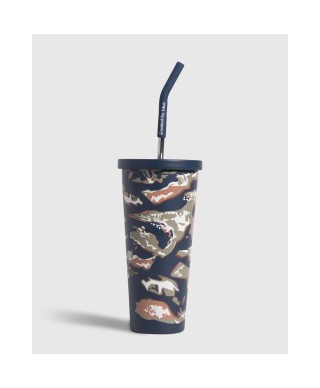 UNITED BY BLUE LAKESIDE CAMO 24OZ INSULATED STEEL TUMBLER MIDNIGHT