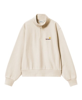 Carhartt WIP W' AMERICAN SCRIPT HIGH NECK SWEAT MOONBEAM