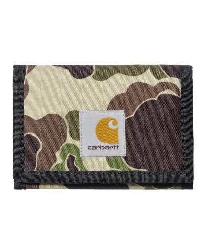 Carhartt WIP ALEC WALLET RECYCLED CAMO DUCK GREEN