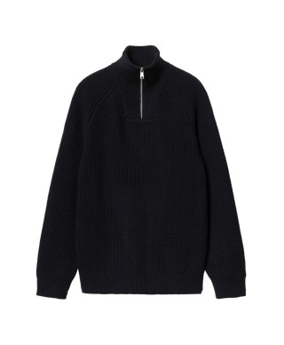 Carhartt WIP MARLON HALF ZIP SWEATER DARK NAVY