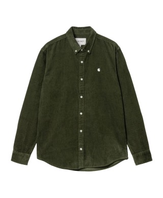 Carhartt WIP L/S MADISON CORD SHIRT TARRAGON / WAX