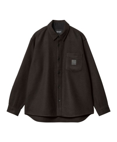 Carhartt WIP L/S TRUMAN SHIRT CHOCOLATE / BLACK