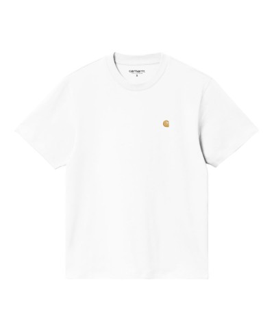 Carhartt WIP W' S/S CHASE T-SHIRT WHITE / GOLD