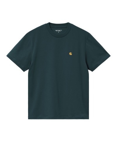 Carhartt WIP W' S/S CHASE T-SHIRT DUCK BLUE / GOLD