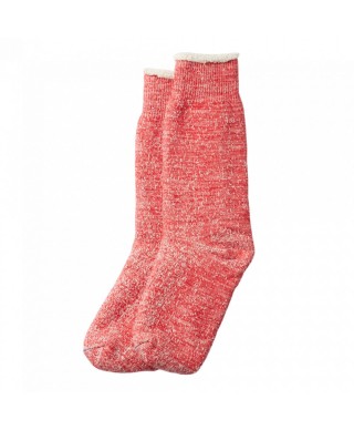 ROTOTO DOUBLE FACE CREW SOCKS RED