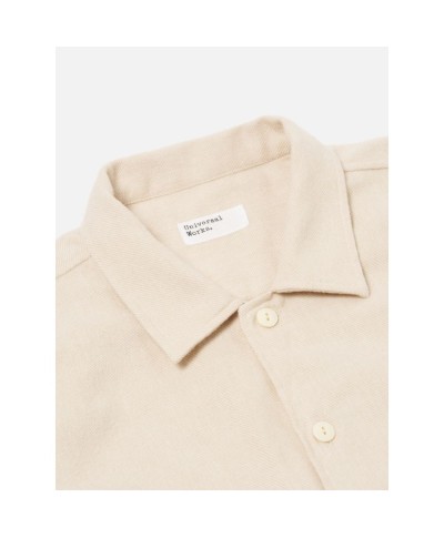 UNIVERSAL WORKS L/S UTILITY SHIRT ALASKA COTTON ECRU