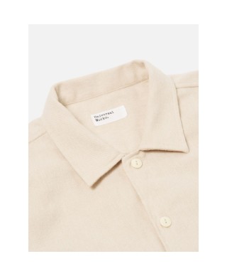 UNIVERSAL WORKS L/S UTILITY SHIRT ALASKA COTTON ECRU