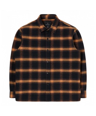 EDWIN SEBASTIAN SHIRT L/S BROWN / BLACK