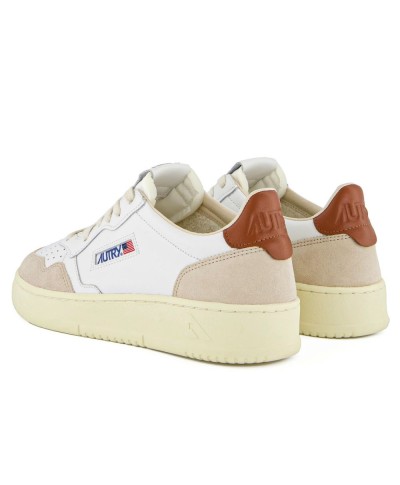 AUTRY MEDALIST LOW MAN LEAT / SUEDE WH / COCO SHL