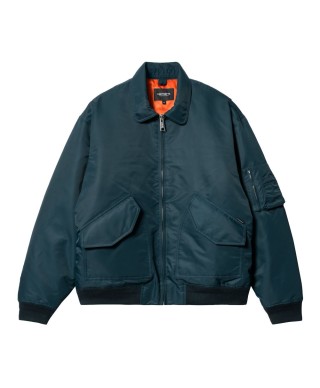 Carhartt WIP OLTEN BOMBER DUCK BLUE / TURMERIC