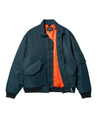 Carhartt WIP OLTEN BOMBER DUCK BLUE / TURMERIC