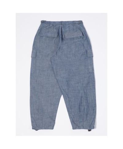 UNIVERSAL WORKS LOOSE CARGO PANT CHAMBRAY INDIGO