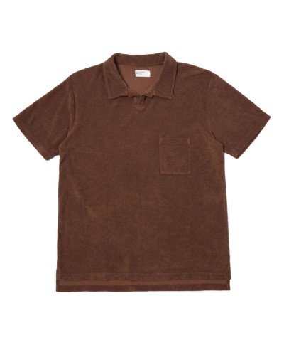 UNIVERSAL WORKS VACATION POLO BROWN