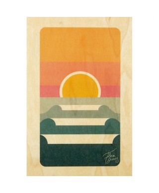 WOODHI CARD LANDES SUNSET