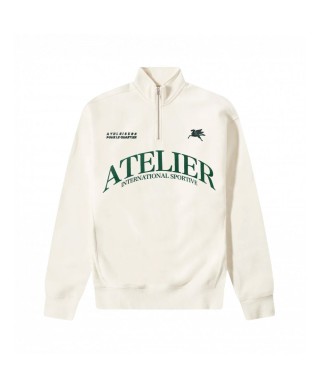 GOODIES SPORTIVE ATELIER HALF ZIP ECRU