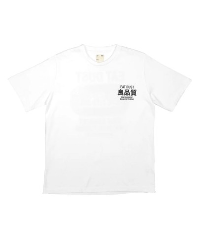 EAT DUST S/S KAMAKURA T-SHIRT WHITE PRINT ORGANIC JERSEY