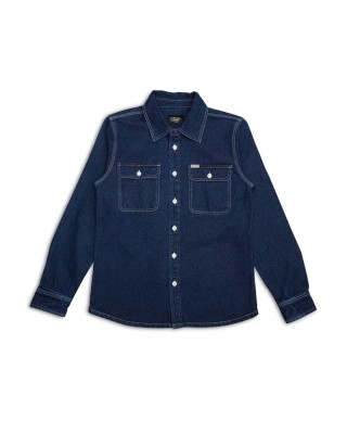 DEUS EX MACHINA VACAY DENIM SHIRT BLUE INDIGO