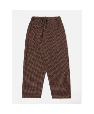 UNIVERSAL WORKS ALBUQUERQUE CHECK OXFORD PANT BLACK/ OLIVE