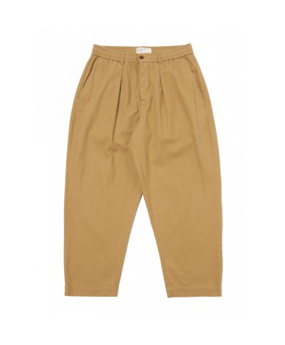 UNIVERSAL WORKS BRUSHED MOLESKIN PLEATED TRACK PANT SAND