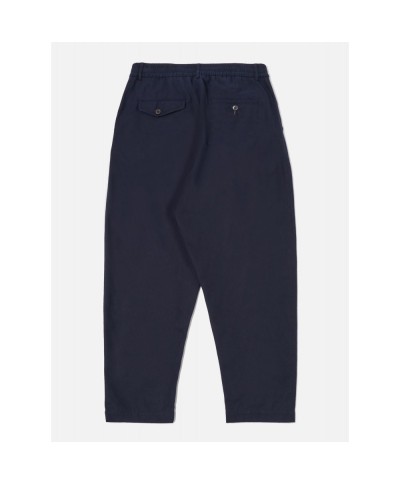 UNIVERSAL WORKS BRUSHED MOLESKIN PLEATED TRACK PANT NAVY