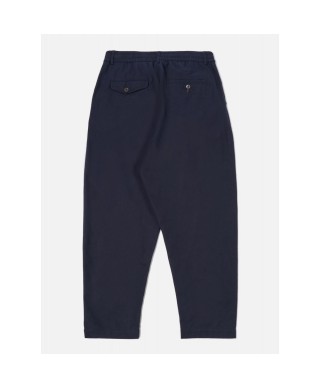 UNIVERSAL WORKS BRUSHED MOLESKIN PLEATED TRACK PANT NAVY