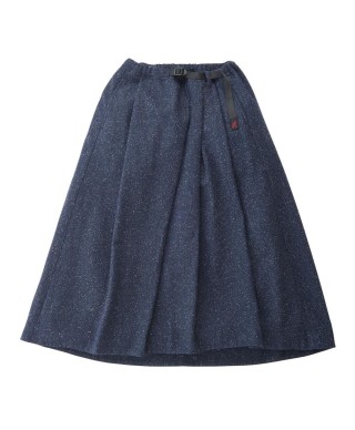 GRAMICCI WOOL TALECUT SKIRT NAVY