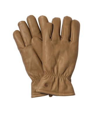 Carhartt WIP FONDA GLOVES LEATHER HAMILTON BROWN