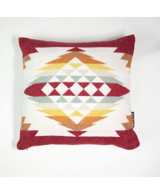 BLANKETS OF THE WORLD CUSHION CUSCO BURGUNDY