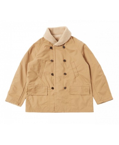 UNIVERSAL WORKS BRUSH P.TECH/ SHERPA REVERSIBLE MACKINAW JACKET SAND