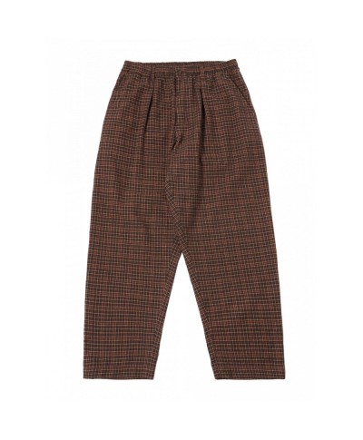 UNIVERSAL WORKS ALBUQUERQUE CHECK OXFORD PANT BLACK/ OLIVE