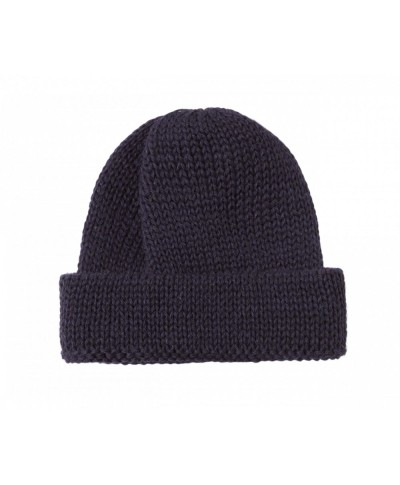 UNIVERSAL WORKS BRITISH WOOL SHORT WATCH CAP NAVY