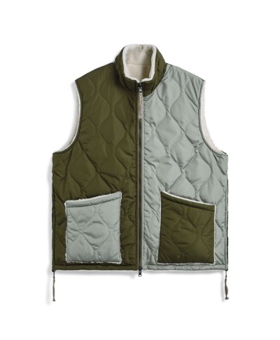 TAION MILITARY RIVERSIBLE HI NECK DOWN VEST