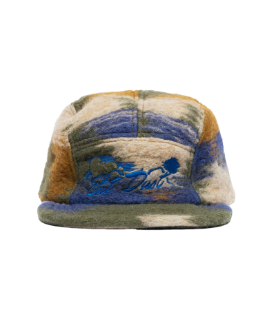 EAT DUST DESERT WOOL CAP GREEN / BLUE / BEIGE