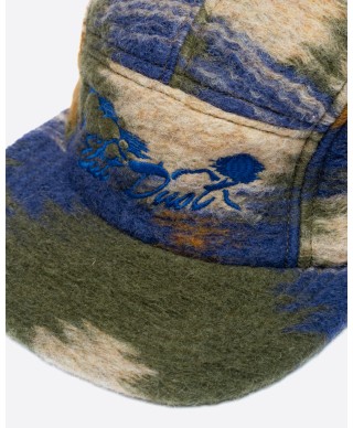 EAT DUST DESERT WOOL CAP GREEN / BLUE / BEIGE