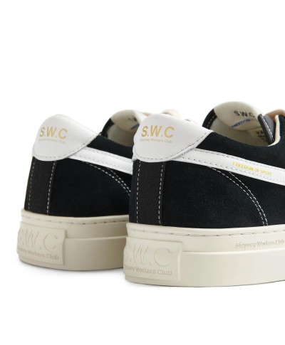 STEPNEY WORKERS CLUB S.W.C DELLOW S-STRIKE CUP SUEDE BLK-WHT