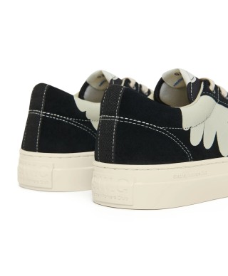 STEPNEY WORKERS CLUB S.W.C DELLOW CUP SHROOM HAND SUEDE BLK-WHT