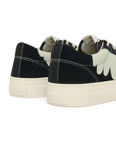 STEPNEY WORKERS CLUB S.W.C DELLOW CUP SHROOM HAND SUEDE BLK-WHT